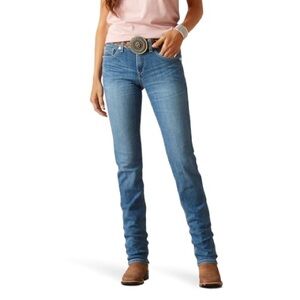 Ariat REAL Perfect Rise Clover Straight Jeans Minnesota Wash Women’s 34S